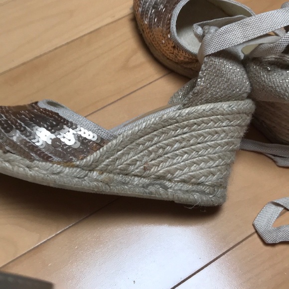 Golden sequins espadrilles - Picture 5 of 8